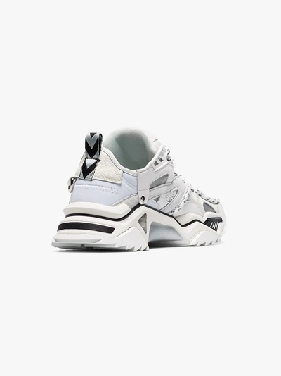 Shop Calvin Klein 205w39nyc 'strike' Sneakers In 114 - White