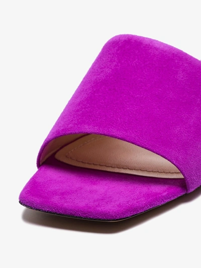 Shop Nicholas Kirkwood Purple Casati 10 Suede Slides