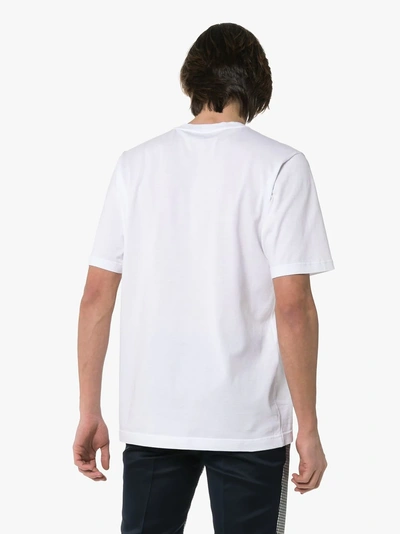 Shop Dolce & Gabbana Dg Crest Logo Cotton T-shirt In W0800 White