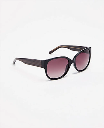 Shop Ann Taylor Spring Square Sunglasses In Black
