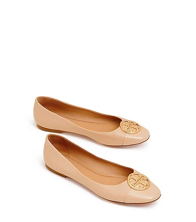 Shop Tory Burch Chelsea Cap-toe Ballet Flat In Goan Sand / Goan Sand