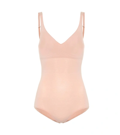Shop Wolford 3w Forming Bodysuit In Pink