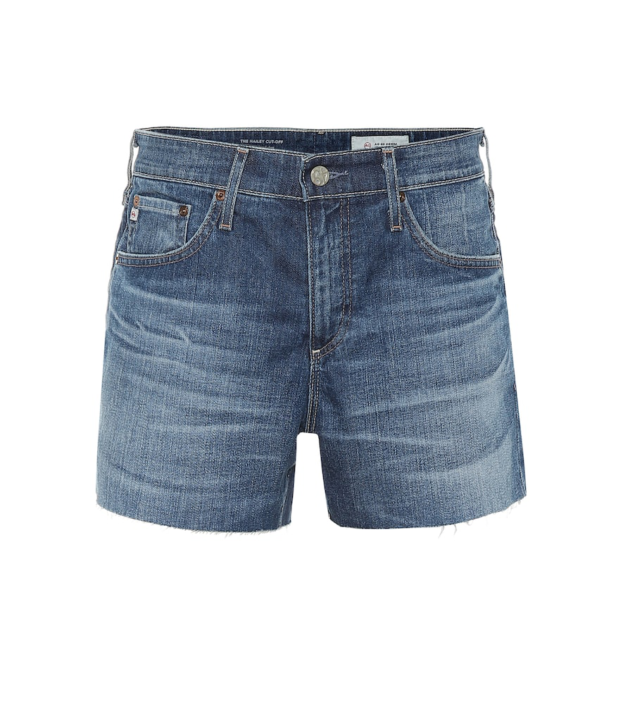 Ag Hailey High-Rise Denim Shorts In Blue | ModeSens