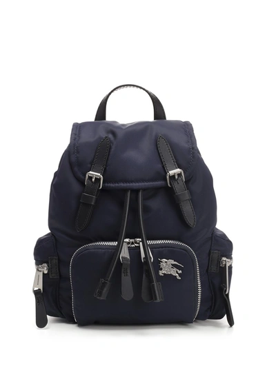 Shop Burberry The Small Crossbody Rucksack In Blue