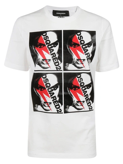 Shop Dsquared2 Mosaic Print T-shirt In White