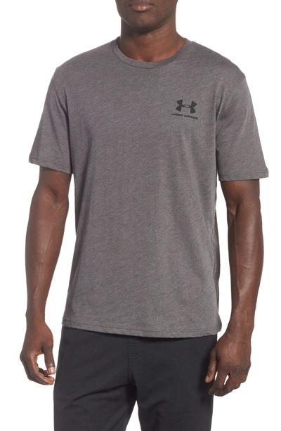 Shop Under Armour Sportstyle Loose Fit T-shirt In Charcoal Medium Heather