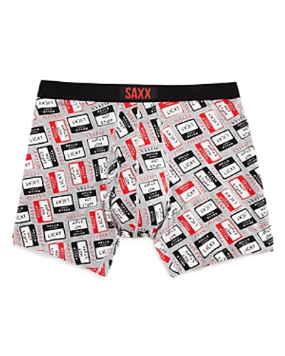Saxx 'ultra' Stretch Boxer Briefs In Gray Heather