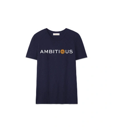 Shop Tory Burch Embrace Ambition T-shirt In Ambitious