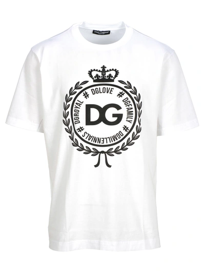 Shop Dolce & Gabbana Tshirt Logo In White