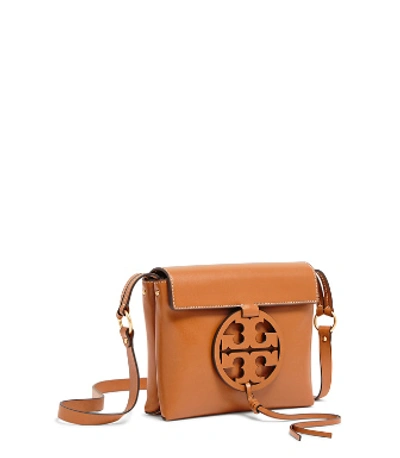 Shop Tory Burch Miller Crossbody In Aged Camello