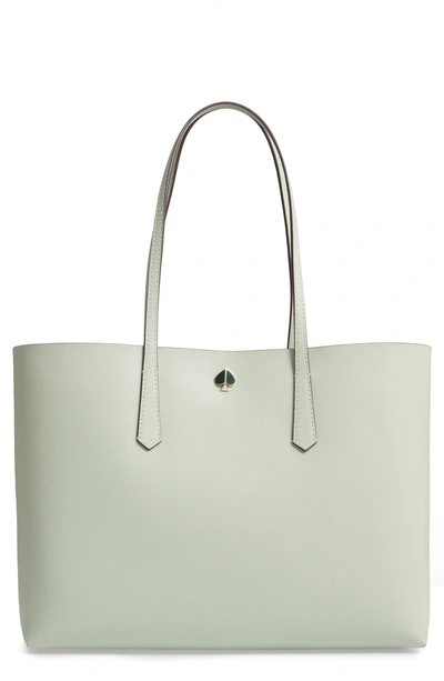 Kate Spade Large Molly Leather Tote Green In Light Pistachio