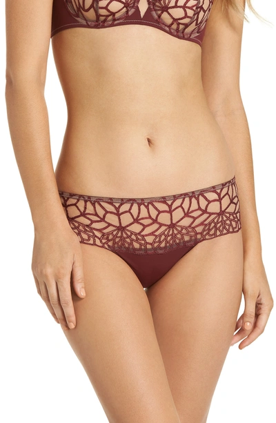 Shop Simone Perele Java Hipster Panties In Henna