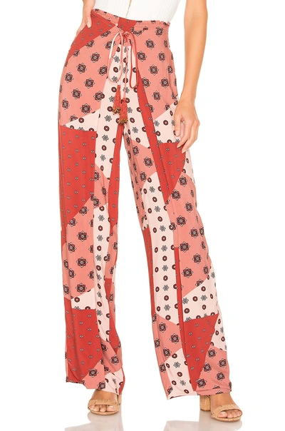 Shop House Of Harlow 1960 X Revolve Idrissa Pant In Rose Patchwork