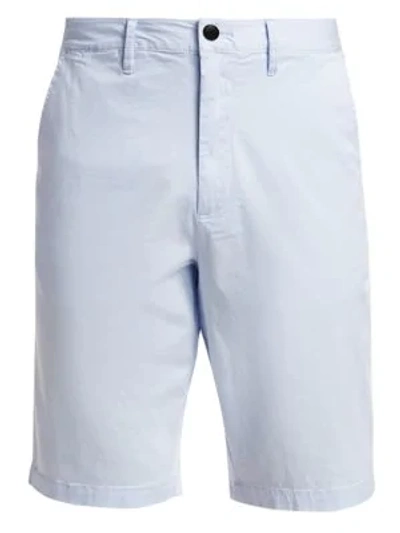 Shop Emporio Armani Men's Satin Shorts In Light Blue