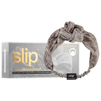 Shop Slip Pure Silk Headband Leopard