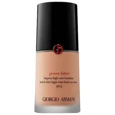 Shop Giorgio Armani Beauty Power Fabric Longwear High Cover Foundation Spf 25 5.75 1 oz/ 30 ml