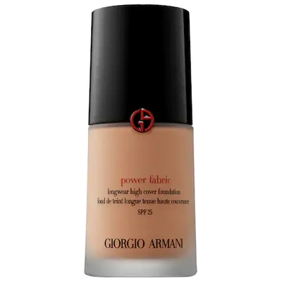 Shop Giorgio Armani Beauty Power Fabric Longwear High Cover Foundation Spf 25 7.25 1 oz/ 30 ml