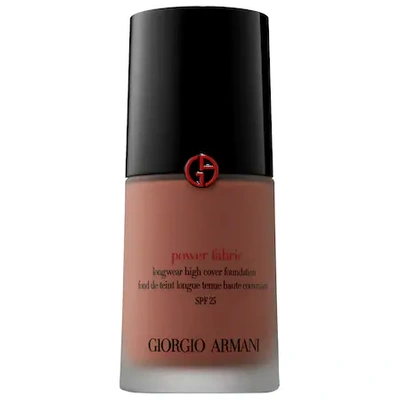 Shop Giorgio Armani Beauty Power Fabric Longwear High Cover Foundation Spf 25 13.5 1 oz/ 30 ml