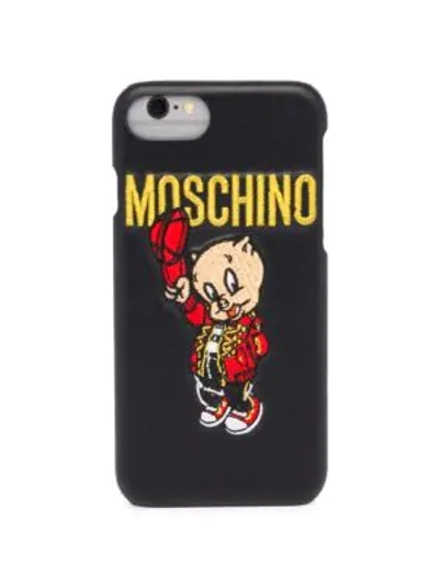 Shop Moschino Iphone 8 Phone Case In Black Multi