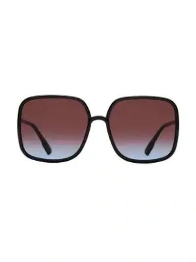 Shop Dior Women's 59mm Square Sunglasses In Dark Red