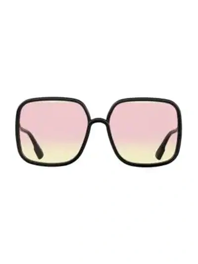 Shop Dior Women's 59mm Square Sunglasses In Light Pink