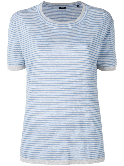 Shop Aspesi Striped T-shirt - Blue