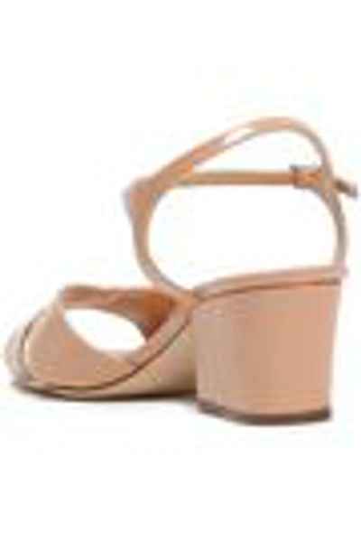 Shop Sergio Rossi Patent-leather Sandals In Blush