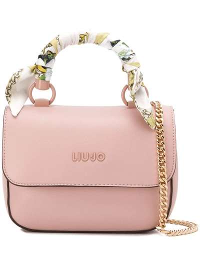 Shop Liu •jo Liu Jo Ribbon Handle Crossbody Bag - Pink