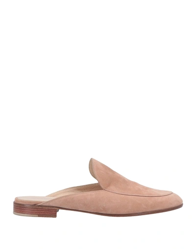 Shop Gianvito Rossi Mules In Pastel Pink