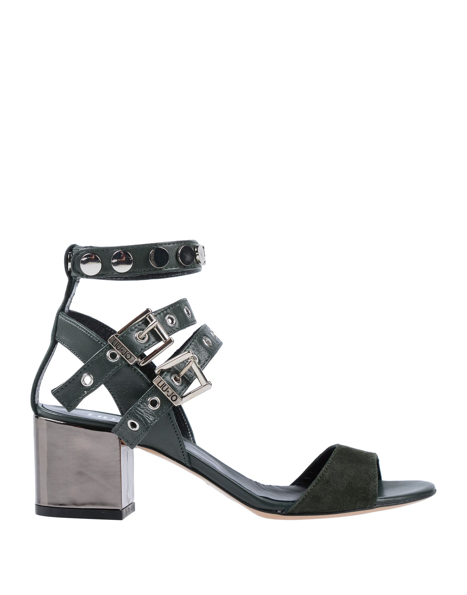 dark green sandals
