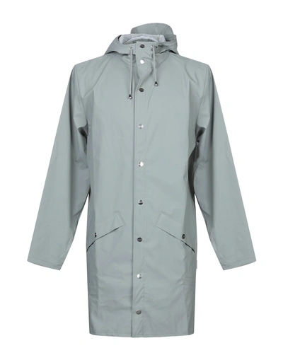Shop Rains Overcoats In Light Grey