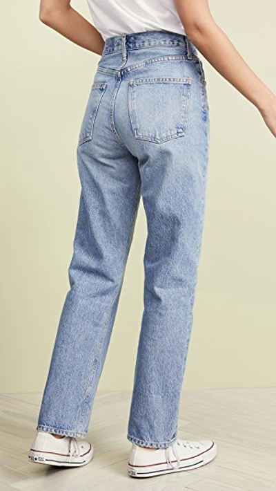 Shop Agolde Mid Rise 90's Loose Fit Jeans In Affair