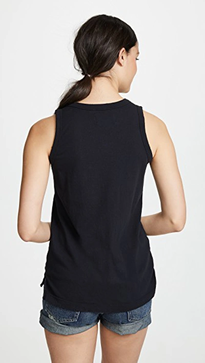 Shop Current Elliott The Muscle Tank In Caviar 1 Year