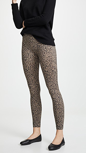 Spanx Look At Me Now Seamless Leggings In Mini Leopard ...