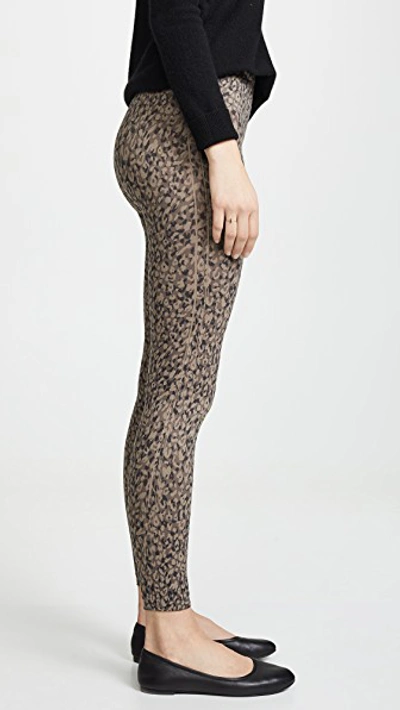 Shop Spanx Look At Me Now Seamless Leggings In Mini Leopard