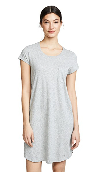 Shop Skin Oksana Sleep Shirt In Heather Grey