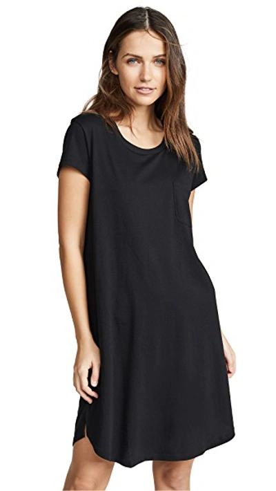 Shop Skin Oksana Sleep Shirt In Black