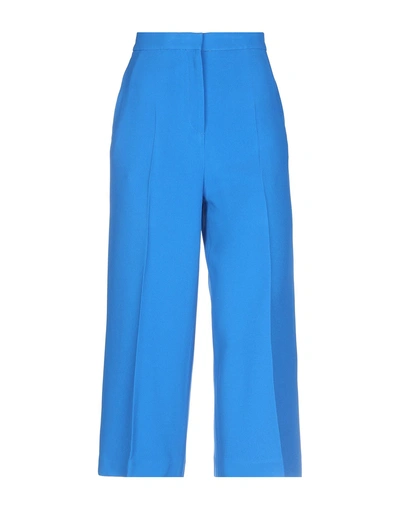 Shop Rochas Cropped Pants & Culottes In Azure