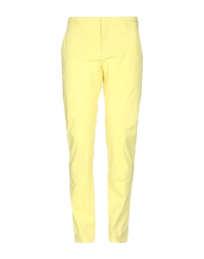 Shop Dondup Casual Pants In Yellow