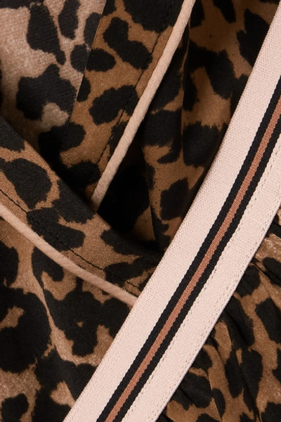Shop Love Stories Vigo And Eddie Leopard-print Satin Pajama Set In Leopard Print