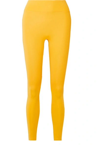 Shop All Access Center Stage Stretch Leggings In Yellow