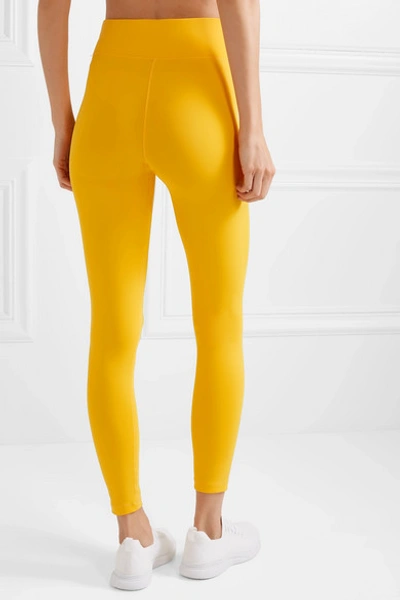 Shop All Access Center Stage Stretch Leggings In Yellow