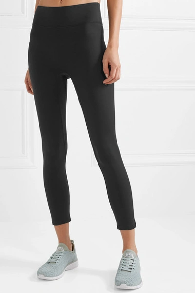 Shop All Access Center Stage Cropped Stretch Leggings In Black