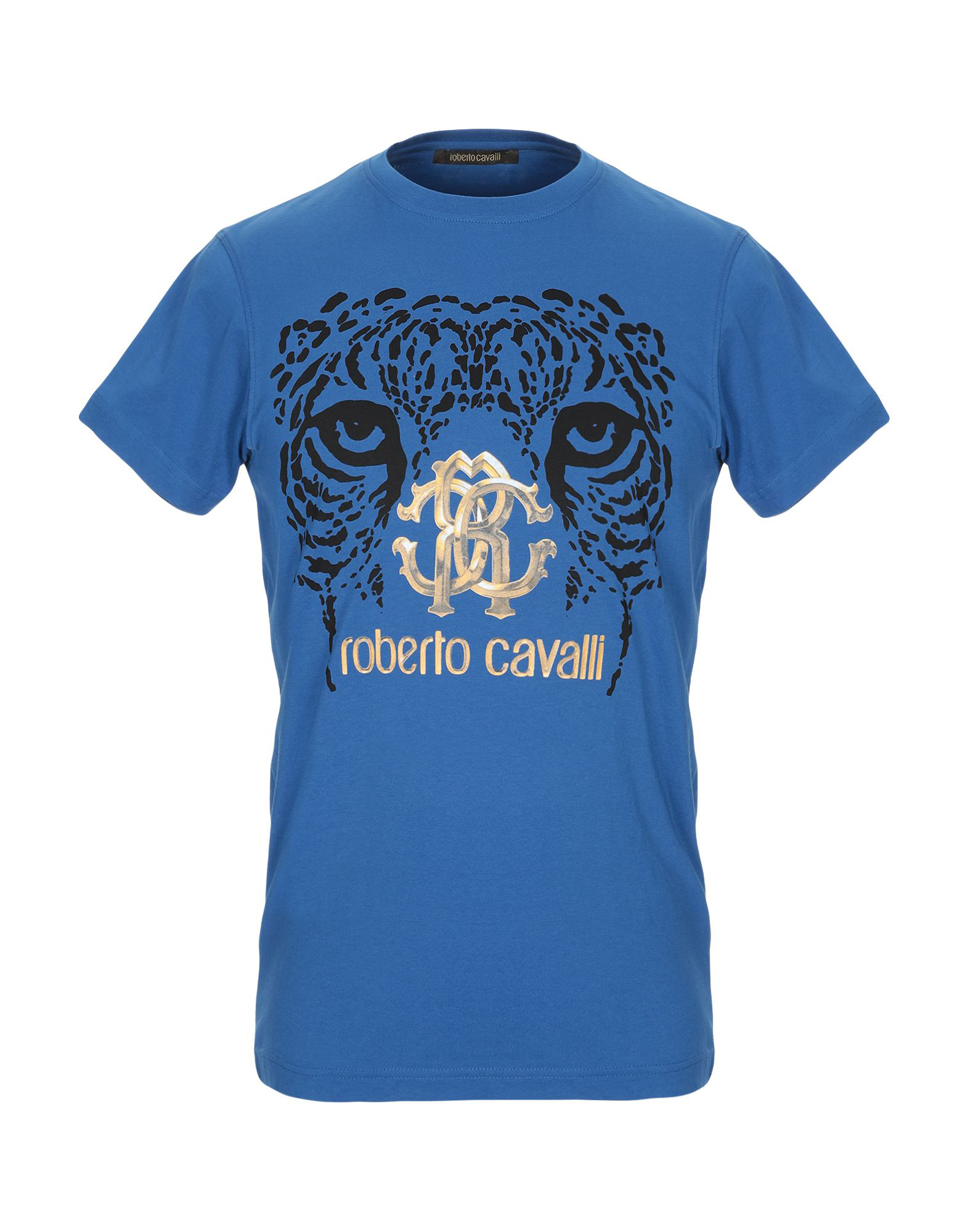 Roberto Cavalli T-shirt In Bright Blue | ModeSens