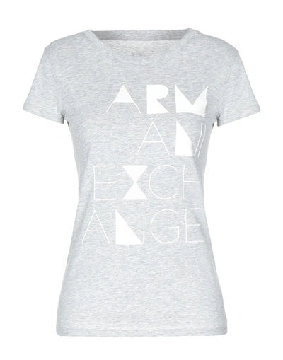 Shop Armani Exchange T-shirt In Light Grey