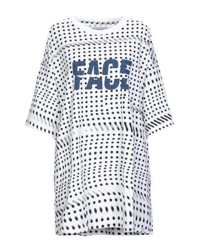 Shop Facetasm Woman T-shirt White Size 00 Cotton