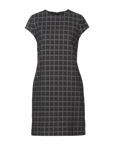 Shop Love Moschino Woman Mini Dress Black Size 8 Cotton, Polyamide, Elastane