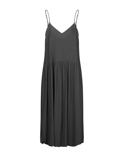 Shop American Vintage 3/4 Length Dresses In Steel Grey