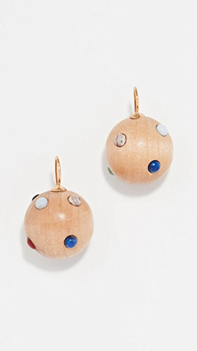 Shop Sophie Monet The Confetti Earrings In Pine