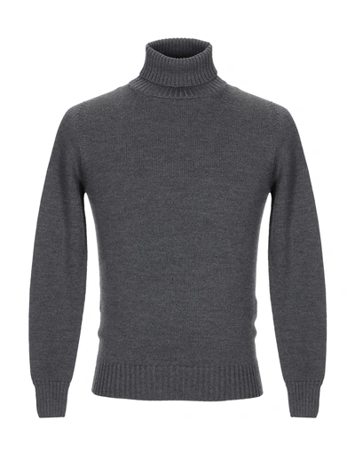 Shop Drumohr Man Turtleneck Grey Size 42 Merino Wool